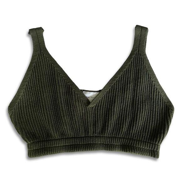 Rue Stiic matching set Mabel bra top Liana midi skirt deep green size large - Picture 13 of 16